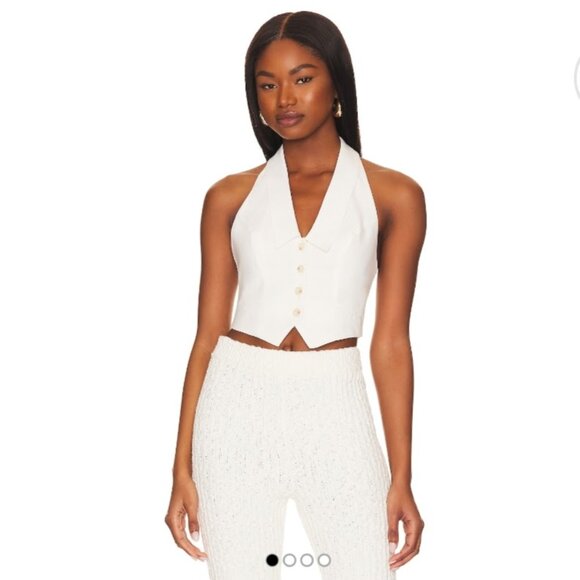 NWT superdown Nikita Vest in Ivory Size S - Picture 1 of 14